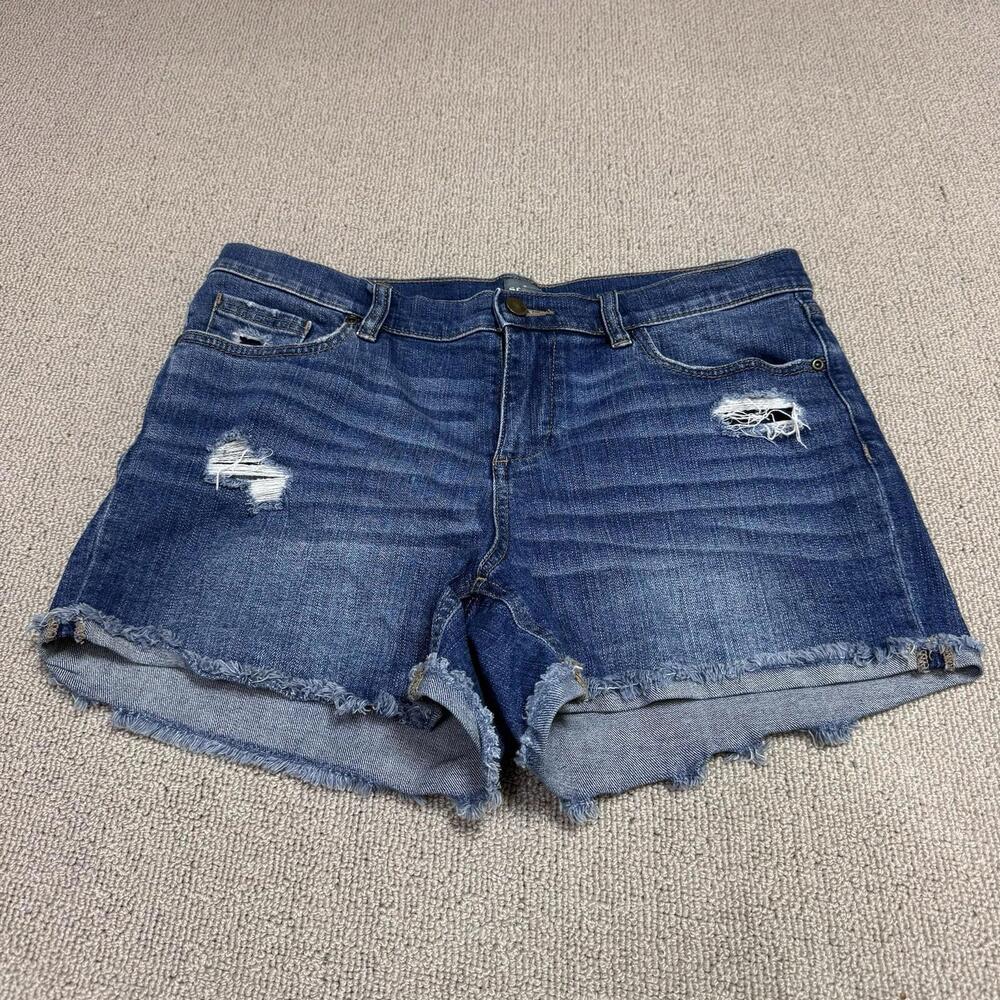 New York & Company Shorts Blue Distressed Pockets Women’s Size 10